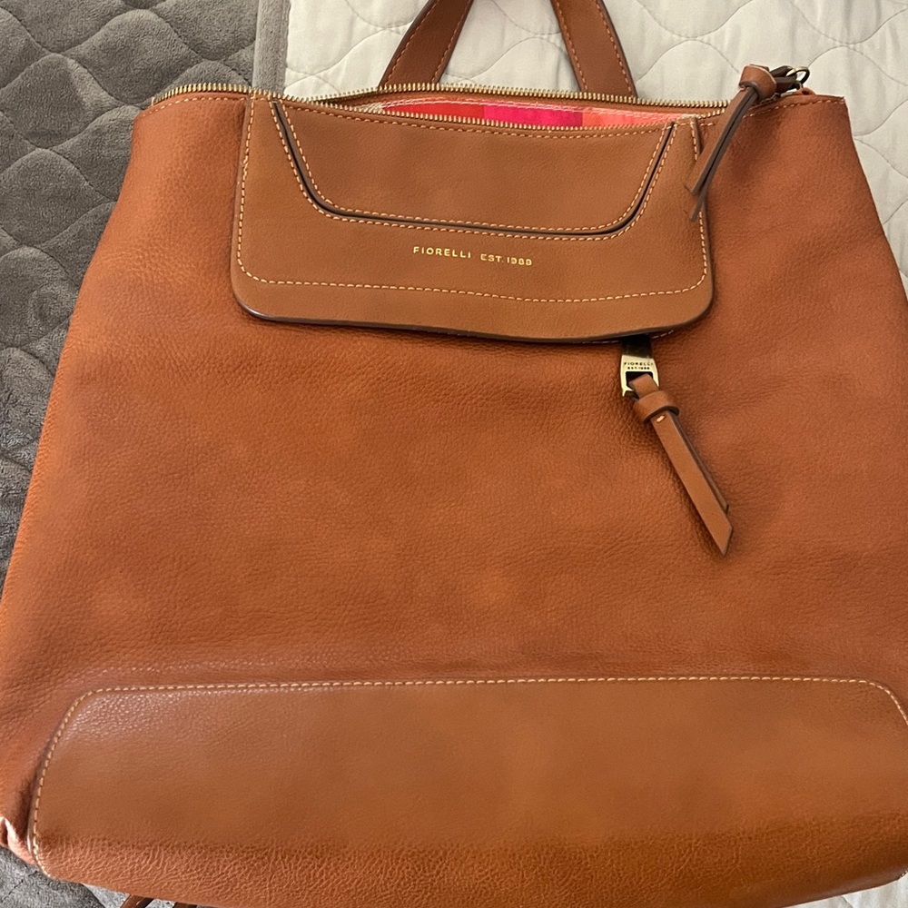 Fiorelli Tan Leather Backpack - Classic Everyday Carry